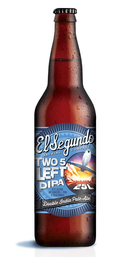 Two Left Five DIPA bottle