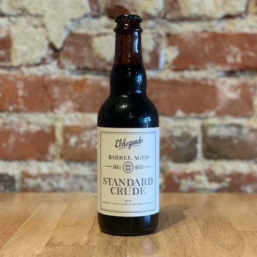 Single 375ml bottle of Standard Crude Barrel Aged beer