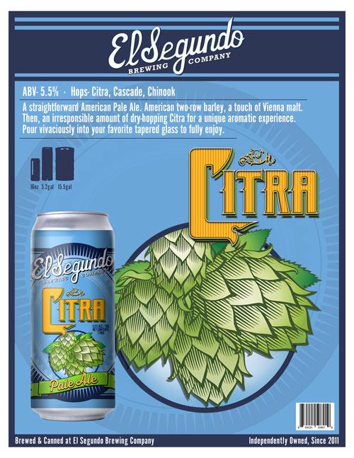 Citra Pale Ale Spec Sheet