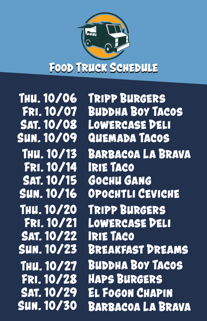 October Food Truck Poster