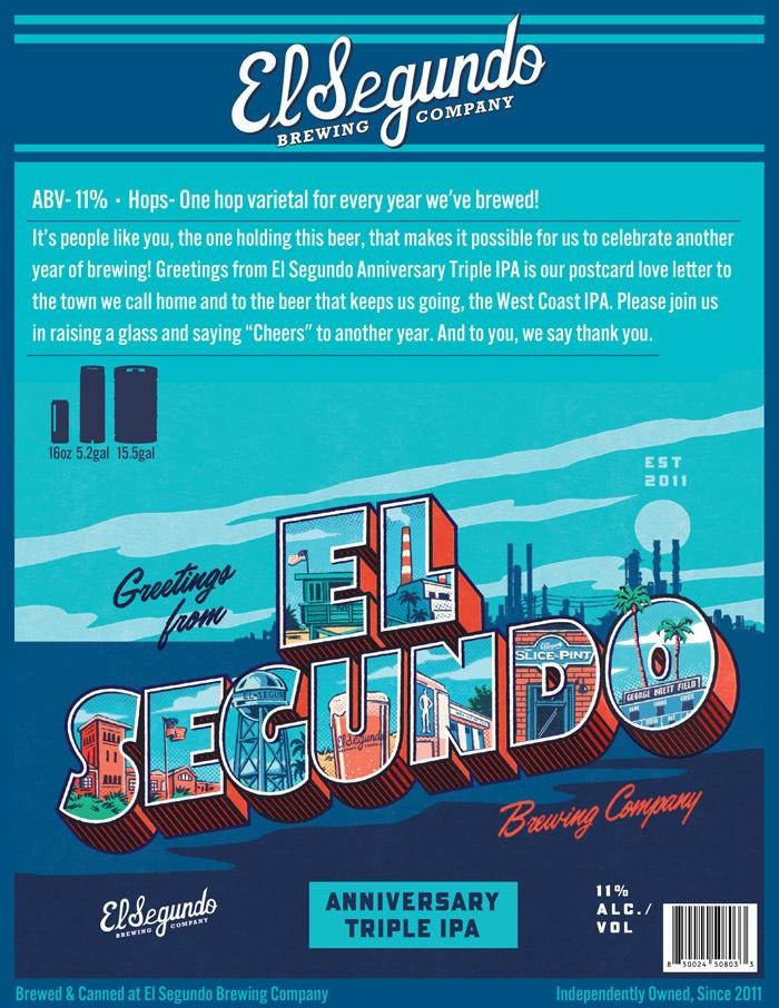 Greetings from El Segundo TIPA spec sheet