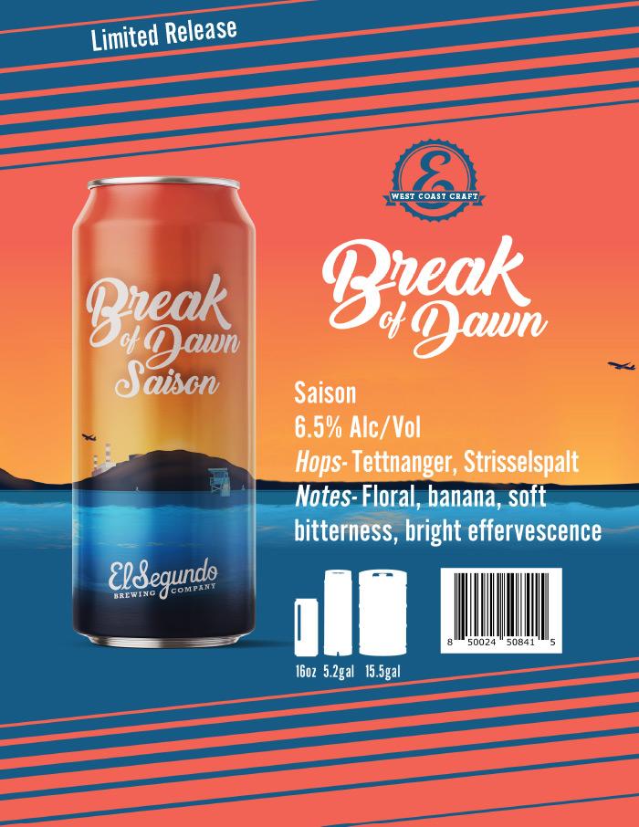 Break of Dawn Saison Spec Sheet