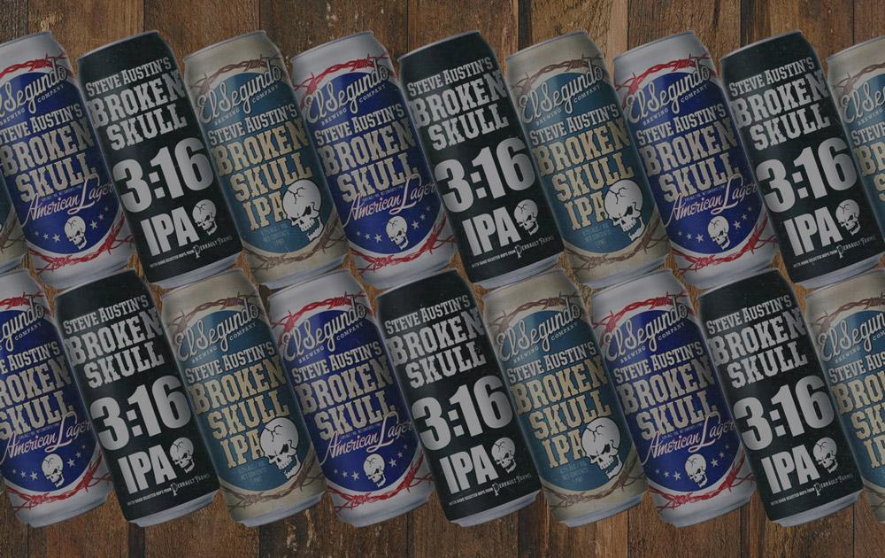 Broken Skull Beer Cans